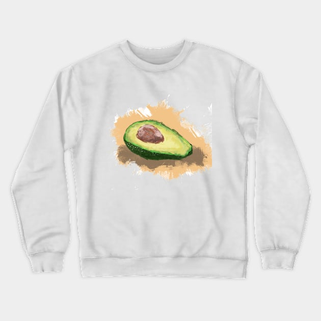 Avocado :3 Crewneck Sweatshirt by CyberWaveCG